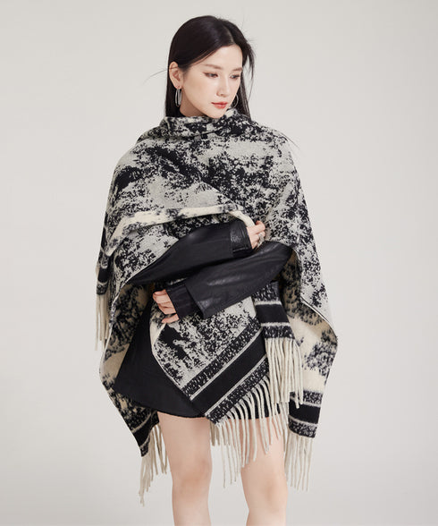 Ink Jacquard Stole